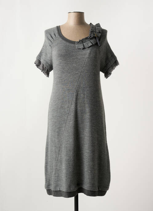 Robe mi-longue gris GARELLA pour femme
