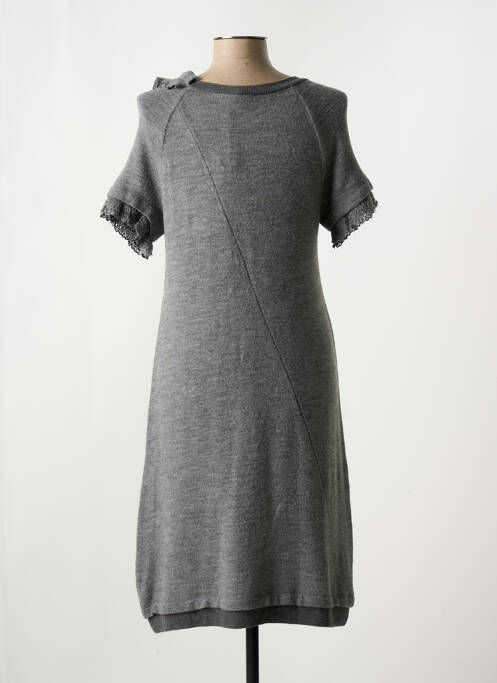 Robe mi-longue gris GARELLA pour femme