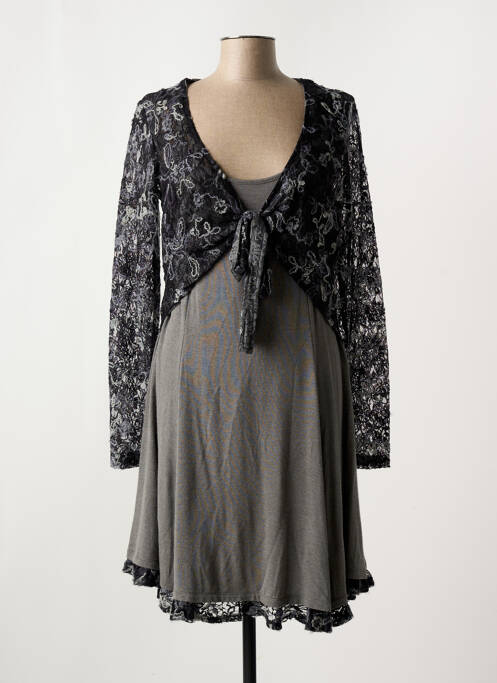 Robe mi-longue gris MYRINE & ME pour femme