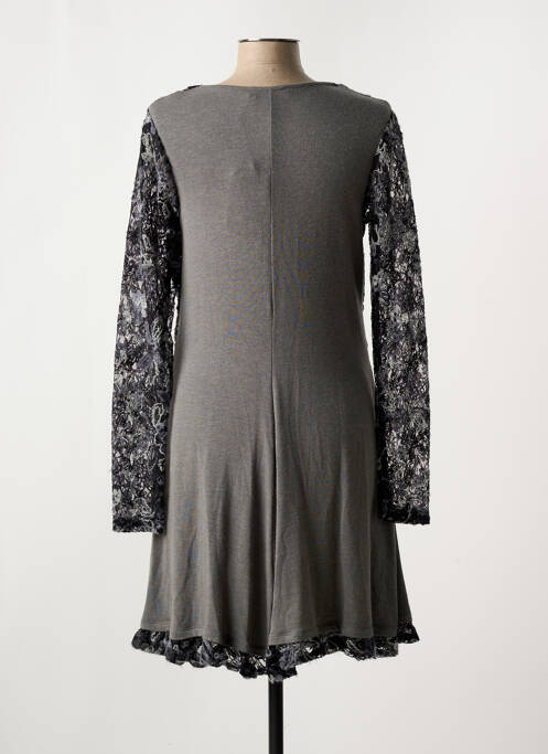 Robe mi-longue gris MYRINE & ME pour femme
