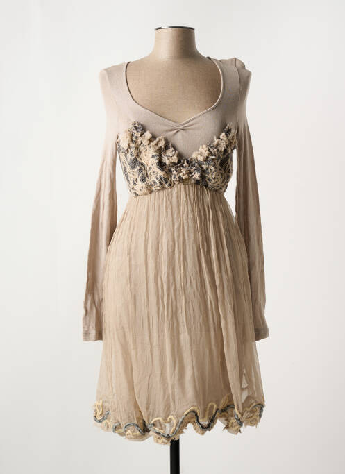 Robe mi-longue marron SONIA GONNELLI pour femme