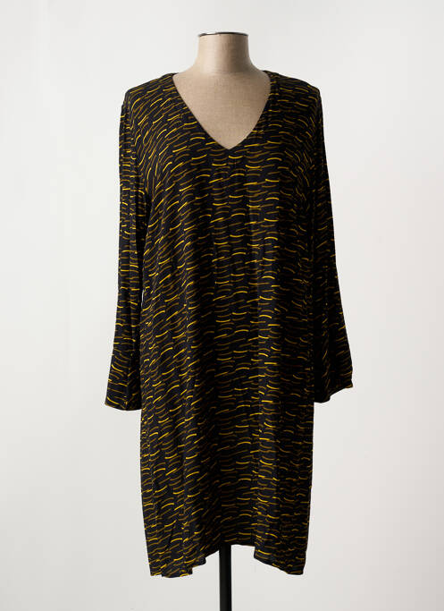 Robe mi-longue noir LA FEE MARABOUTEE pour femme