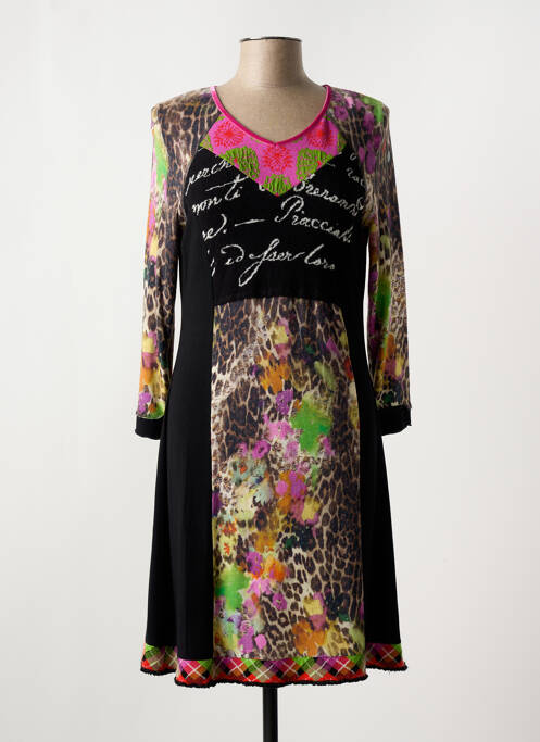 Robe mi-longue noir OLIVIER PHILIPS pour femme