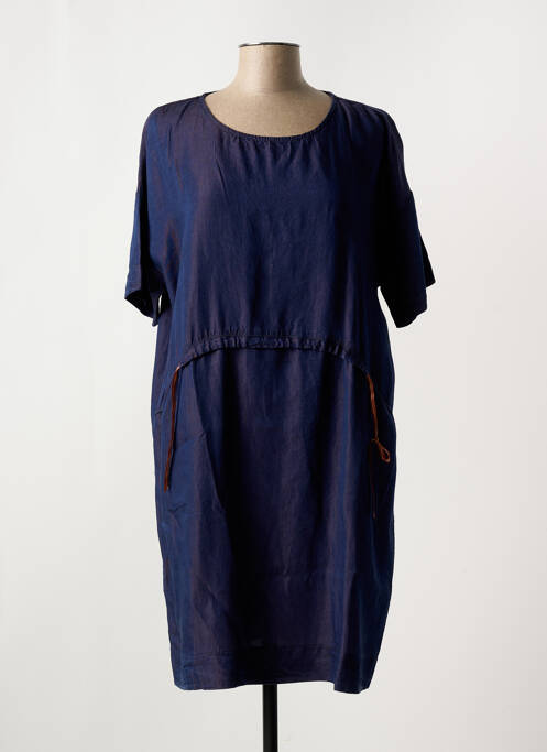 Robe mi-longue violet LA FEE MARABOUTEE pour femme