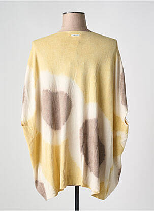 Pull col v manches courtes jaune HUMILITY femme