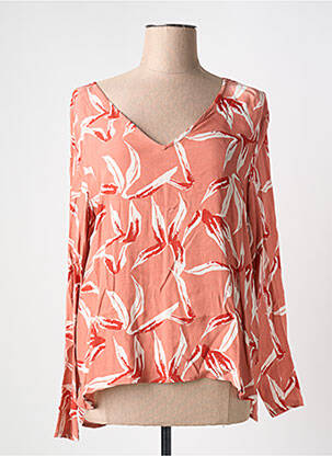 Blouse manches longues manches longues rose ICHI femme