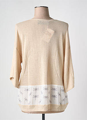 Pull coupe cintrée manches 3/4 beige LOLITAS & LOLOS femme