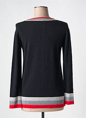 Pull coupe cintrée manches longues noir ELEONORA AMADEI femme