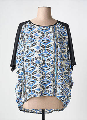 Blouse imprimé fantaisie manches 3/4 bleu LOLITAS & LOLOS femme