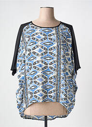 Blouse imprimé fantaisie manches 3/4 bleu LOLITAS & LOLOS femme