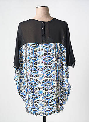 Blouse imprimé fantaisie manches 3/4 bleu LOLITAS & LOLOS femme