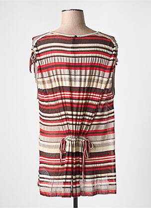 Pull tunique stretch manches courtes rouge PENNYBLACK femme