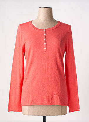 Pull coupe cintrée manches longues orange MAUD & SACHA femme