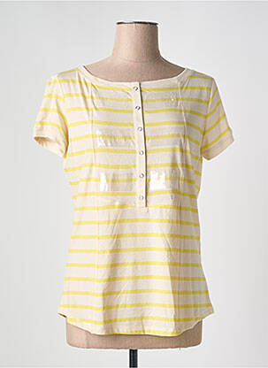 T-shirt stretch manches courtes jaune PENNYBLACK femme