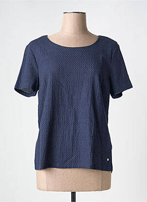 T-shirt stretch manches courtes bleu KATMAI femme