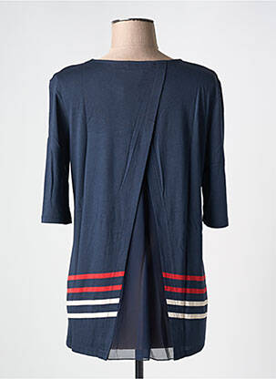 T-shirt stretch manches courtes bleu DESIGUAL femme
