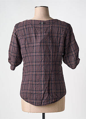 Blouse col rond manches courtes rouge ONE STEP femme