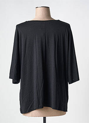 T-shirt col v manches courtes noir DESIGUAL femme