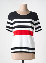 Pull stretch manches courtes noir PASSIONI femme
