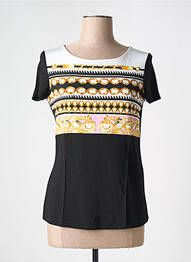 T-shirt stretch manches courtes noir FUEGO WOMAN femme