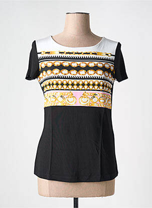 T-shirt stretch manches courtes noir FUEGO WOMAN femme