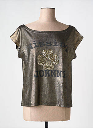T-shirt coupe droite manches courtes or JOHNNY WAS femme