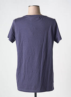 T-shirt sérigraphie manches courtes bleu TRUSSARDI JEANS femme