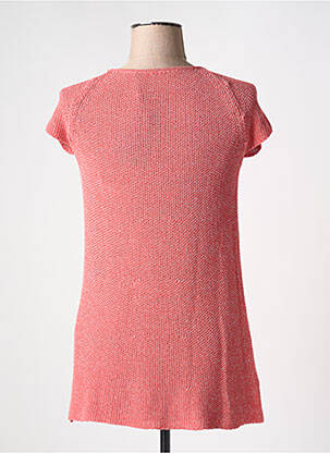 Pull tunique stretch manches courtes rose LOLITAS & LOLOS femme