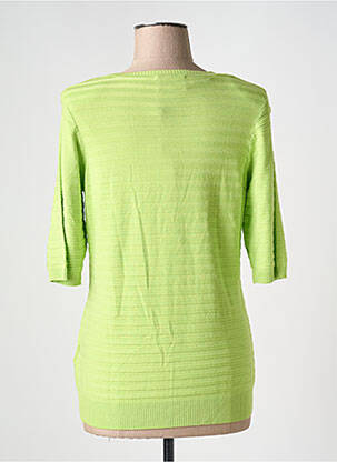 Pull stretch manches courtes vert EUGEN KLEIN femme