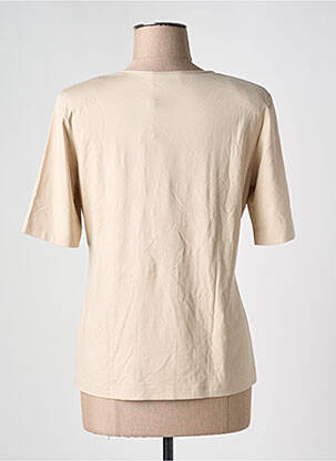 T-shirt stretch manches courtes beige EUGEN KLEIN femme