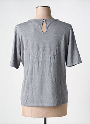 T-shirt stretch manches courtes gris EUGEN KLEIN femme