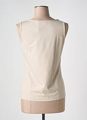 Débardeur stretch sans manche marron EUGEN KLEIN femme