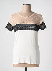 T-shirt beige MORGAN pour femme seconde vue