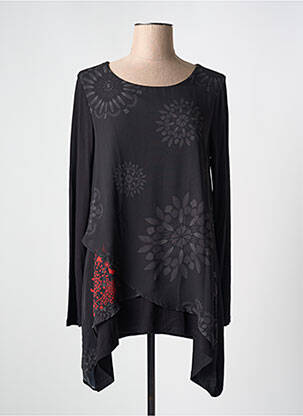 Tunique manches longues noir DESIGUAL pour femme