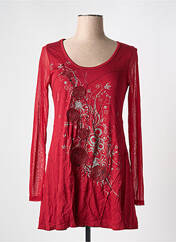 Tunique manches longues rouge DECA pour femme seconde vue