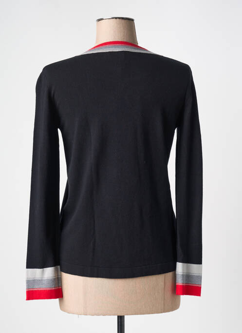 Gilet manches longues stretch noir ELEONORA AMADEI femme