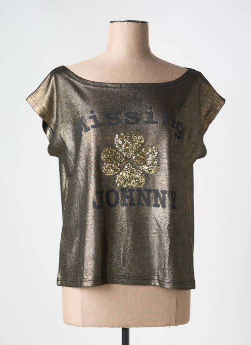 T-shirt coupe droite manches courtes or JOHNNY WAS femme