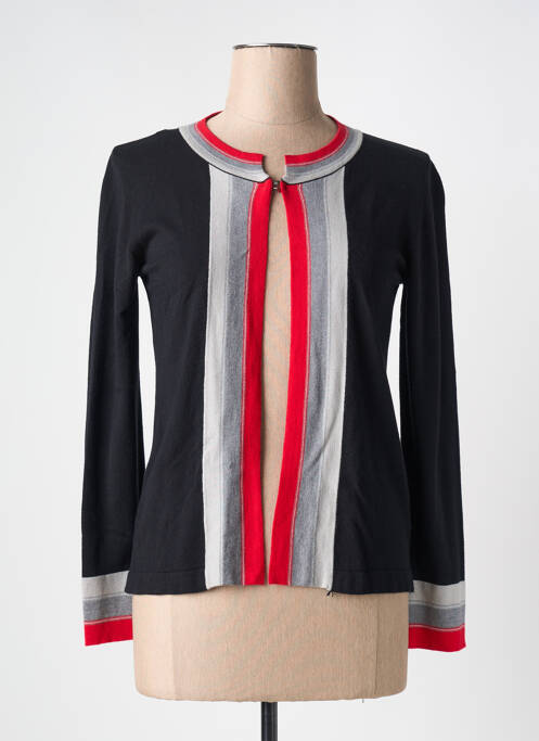 Gilet manches longues noir ELEONORA AMADEI pour femme