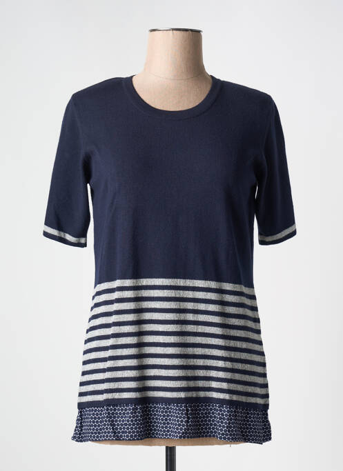 Pull tunique bleu EUGEN KLEIN pour femme