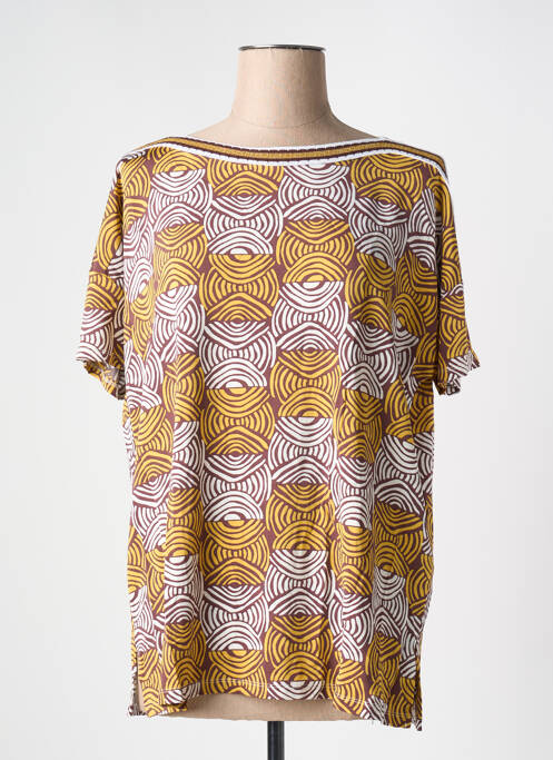 T-shirt jaune MARIA BELLENTANI pour femme