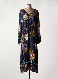 Robe longue manches longues manches longues bleu CREAM femme