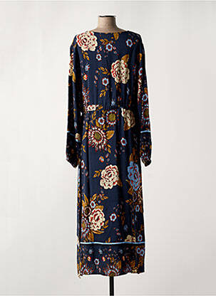 Robe longue manches longues manches longues bleu CREAM femme