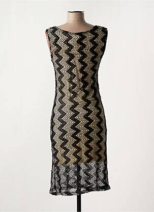 Robe mi-longue sans manche sans manche noir MOLLY BRACKEN femme