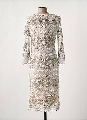 Robe mi-longue manches longues manches longues or EUGEN KLEIN femme