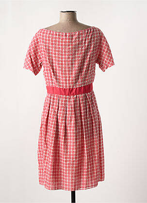 Robe courte manches courtes manches courtes rouge NIU femme