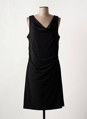 Robe mi-longue sans manche sans manche noir FRANSA femme