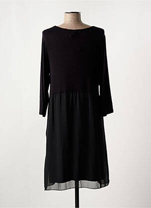 Robe mi-longue manches 3/4 manches 3/4 noir OLIVIER PHILIPS femme