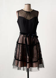 Robe mi-longue sans manche sans manche noir RINASCIMENTO femme