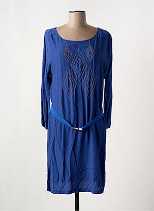 Robe courte manches longues manches longues bleu ONE STEP femme