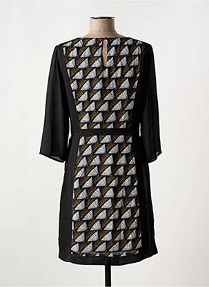 Robe courte manches longues manches longues noir MOLLY BRACKEN femme